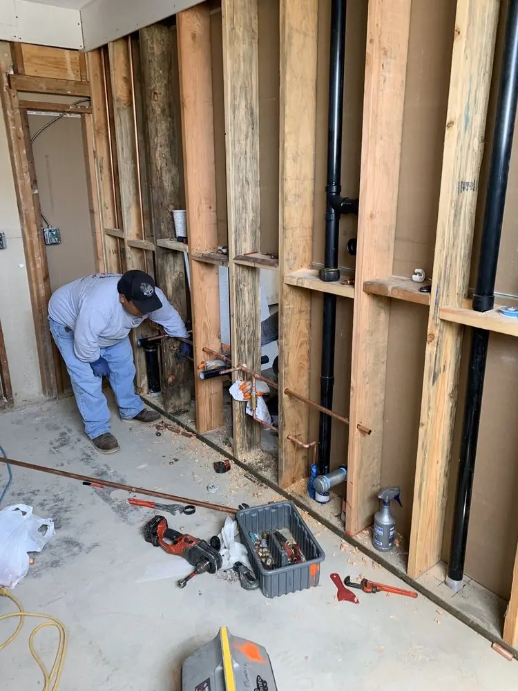 Commercial rough-in plumbing for Water Heater Replacement in Bennington